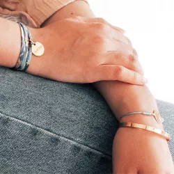 Jonc souple femme à personnaliser