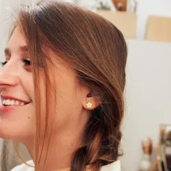 Boucles d'oreilles personnalisables puces étoiles