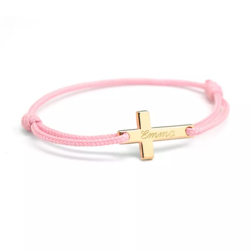 bracelet croix enfant personnalisé