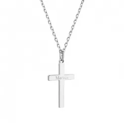 collier croix homme personnalisé argent