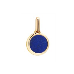 pendentif pierre lapis lazuli à personnaliser en plaqué or