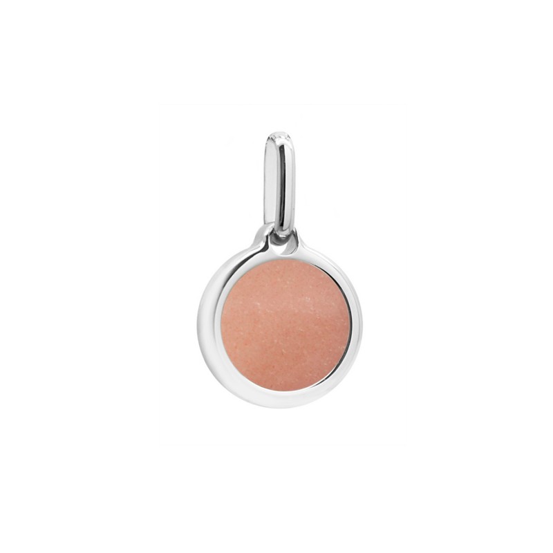 Pendentif Fantaisie En Pierre Fine Multicolore Sur Argent 925 - Style Rond