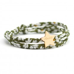 bracelet étoile personnalisée et liberty