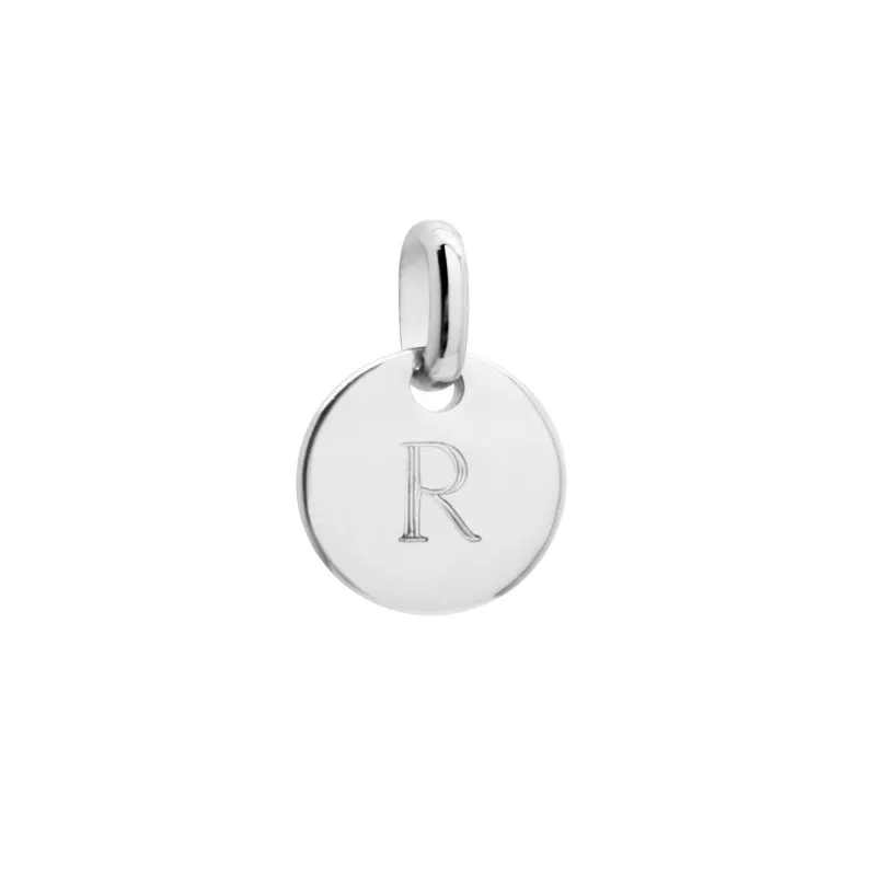 Pendentif médaille ronde à graver argent Pendentif médaille ronde à graver argent