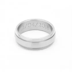 Bague acier homme personnalisable