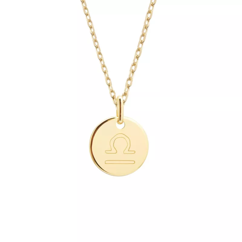 Collier signe astrologique personnalisable - Balance Collier signe astrologique personnalisable - Balance