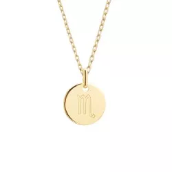Collier signe astrologique personnalisable - Scorpion