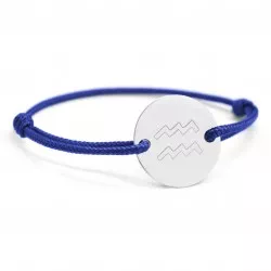 Bracelet cordon signe du zodiaque - verseau
