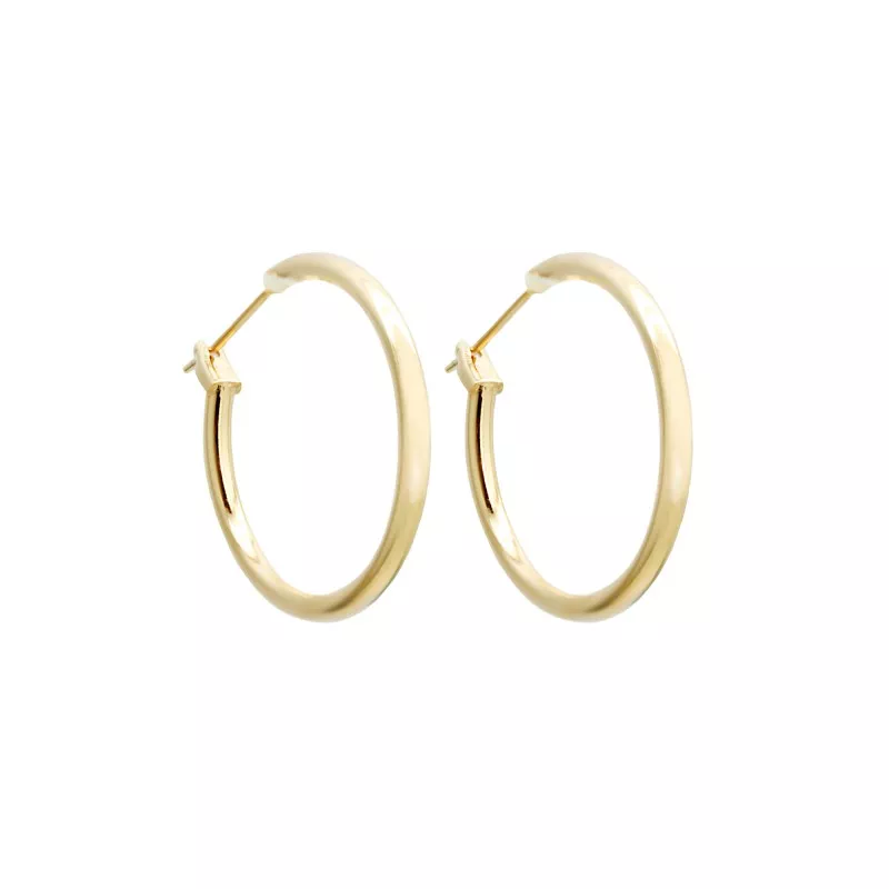 Boucles d'oreilles créoles plaqué or Boucles d'oreilles créoles plaqué or