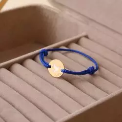 Bracelet cordon colombe personnalisable