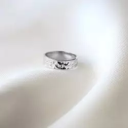 Bague argent à graver