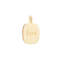pendentif plaqué or personnalisé