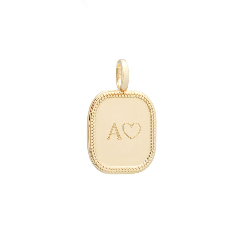 pendentif à graver plaqué