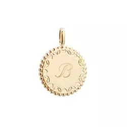 Pendentif plaqué or à graver