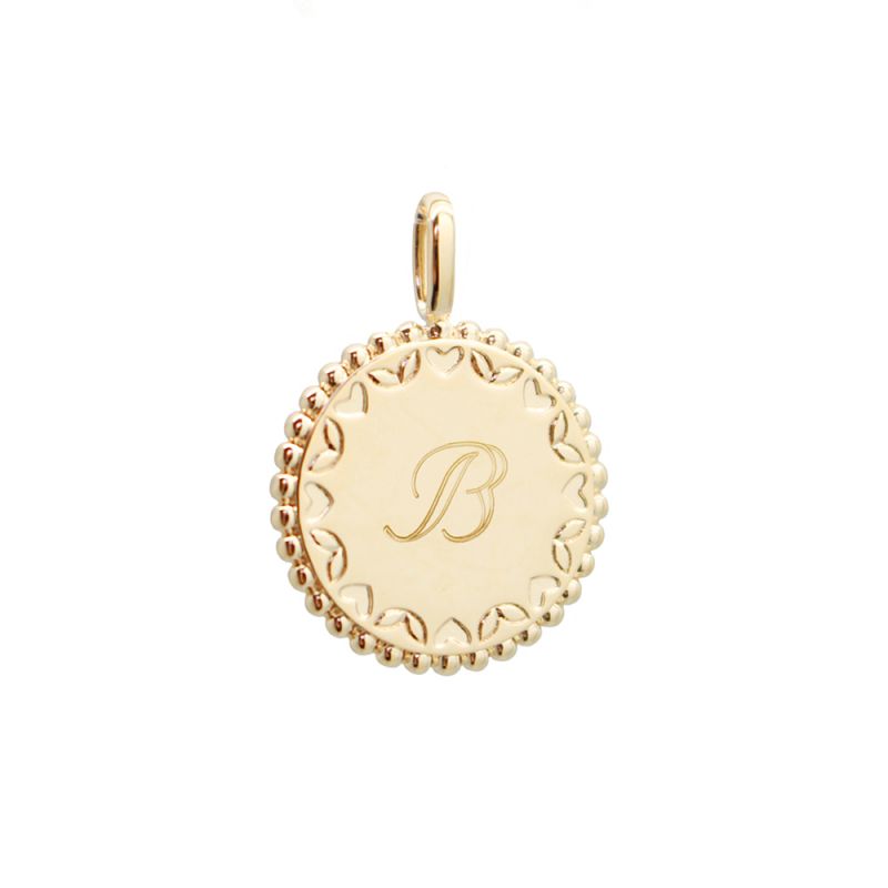 Pendentif plaqué or à graver