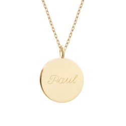 Collier médaille personnalisé