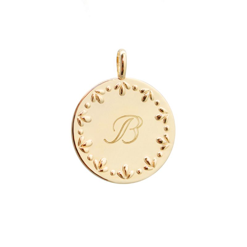 médaille personnalisable plaqué or