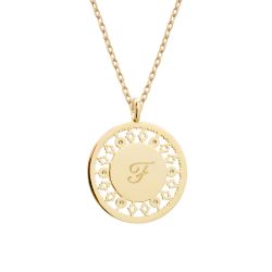 collier personnalisé strass plaqué or