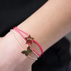 Bracelet Cordon Etoile à graver