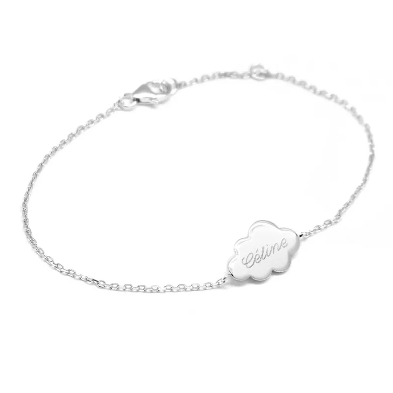 Bracelets chaine nuage - Argent 