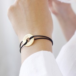 Bracelet femme personnalisé plaqué or