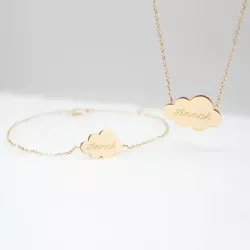 Parure femme - Les nuages -...