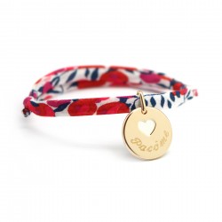 Bracelet liberty et médaille personnalisé