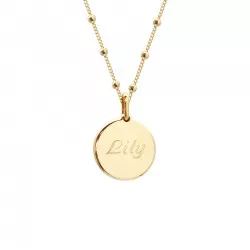 collier pierre fine personnalisé plaqué or