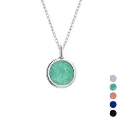 collier médaille amazonite personnalisé