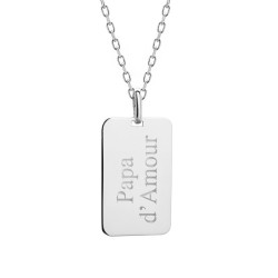 Collier argent 925 homme -...