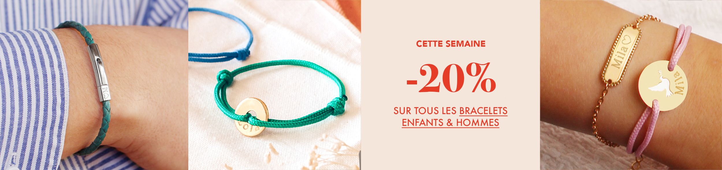 Bracelets Hommes et Enfants